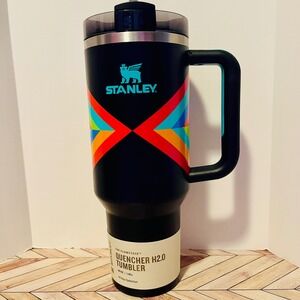 Stanley Quencher H2.0 Tumbler 40oz Hyper Geo Design Handle Straw Aztec Geometric